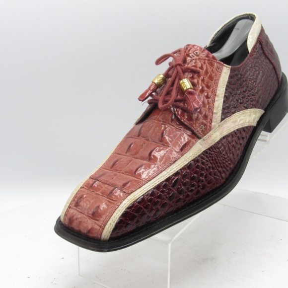 Giorgio Brutini Size 10 Croc Print Oxfords R6 C25 main image 4